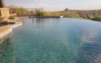 Infinity Pool Constructed In Scottsdale, AZ 85266