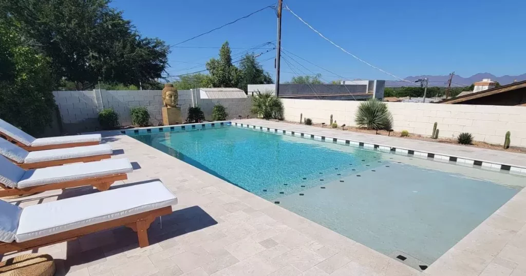 new built swimming pool Scottsdale